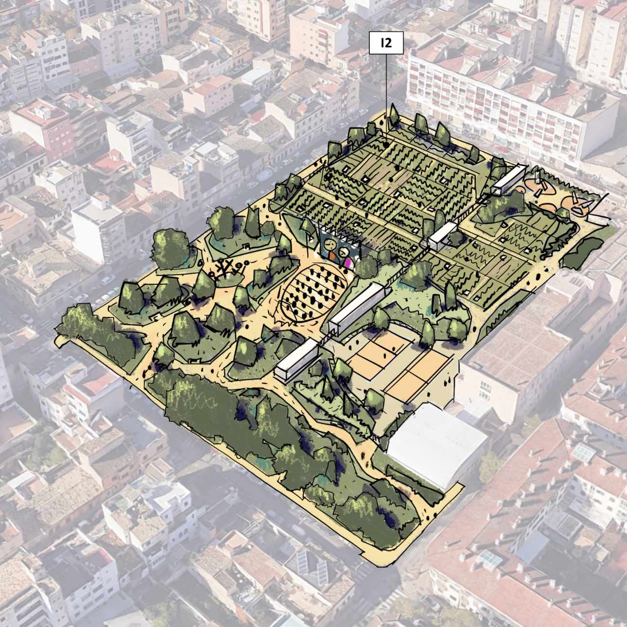 Palma son Canals Ilustracion